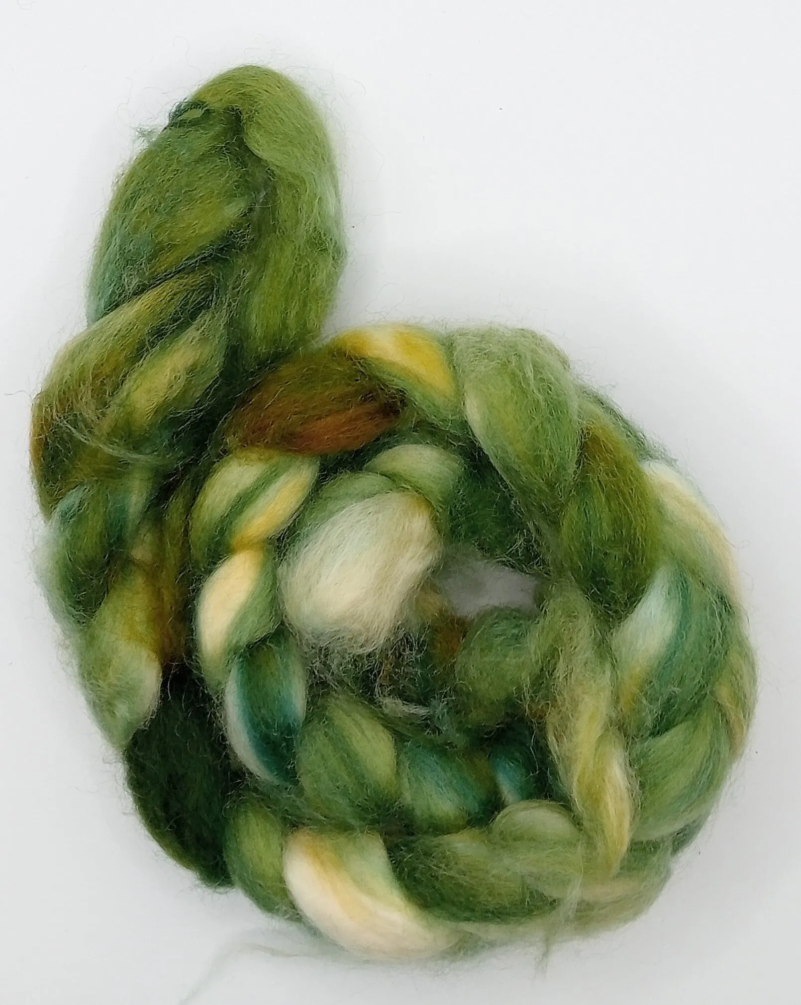 50G Hand dyed Cashgora- "Advocado"