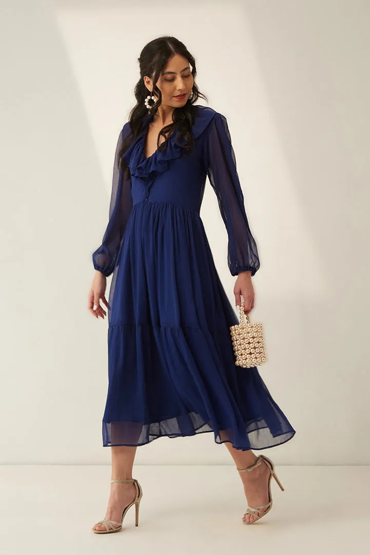 Aria Blue Maxi Dress