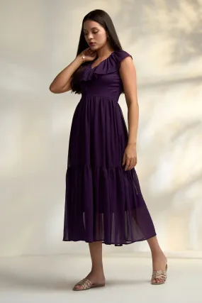 Aria Purple Maxi Dress