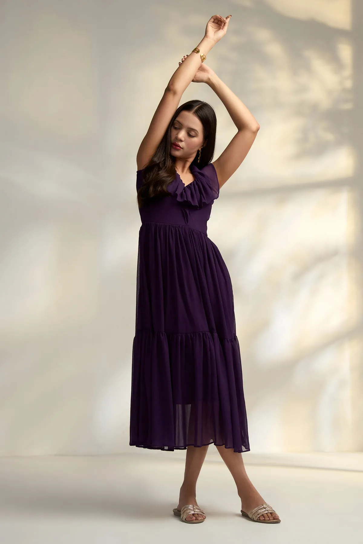 Aria Purple Maxi Dress