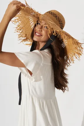 August   Delilah Kracy Straw Hat In Brown