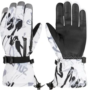Azarxis Kids Snow Ski Gloves, Children Winter Waterproof Windproof Warm Touchscreen Snowboard Gloves for Boys & Girls