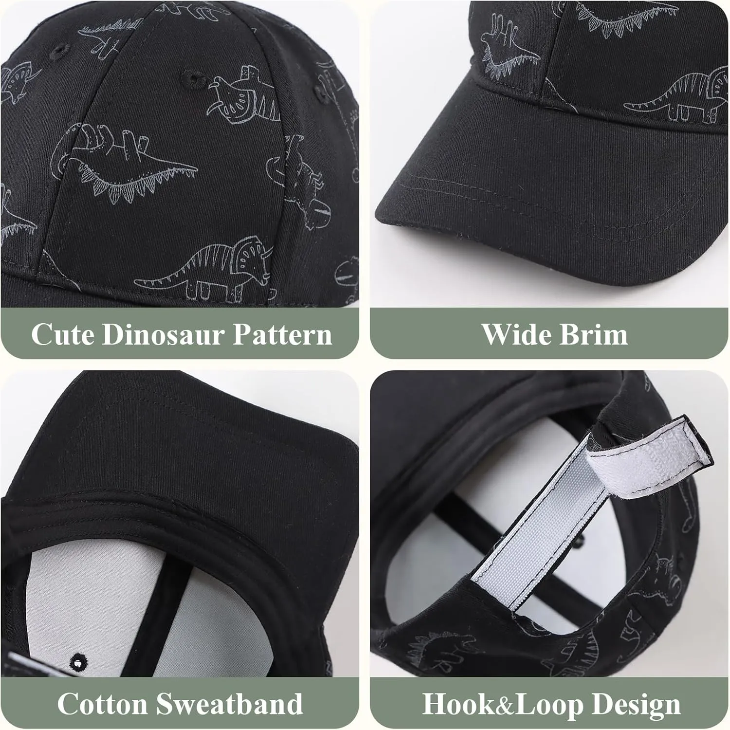 Baby Boy Baseball Cap Toddler Girl Trucker Hat Kids Dinosaur Hats Infant Ball Caps Spring Summer