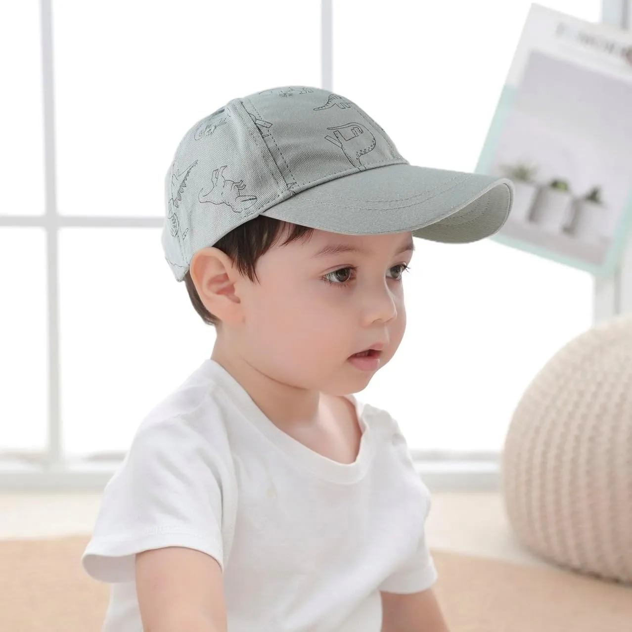Baby Boy Baseball Cap Toddler Girl Trucker Hat Kids Dinosaur Hats Infant Ball Caps Spring Summer
