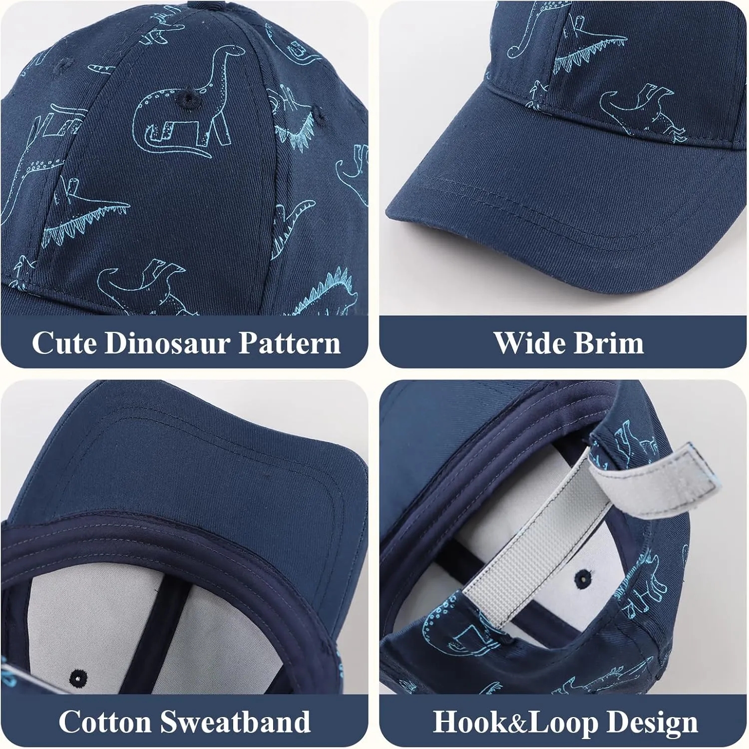 Baby Boy Baseball Cap Toddler Girl Trucker Hat Kids Dinosaur Hats Infant Ball Caps Spring Summer