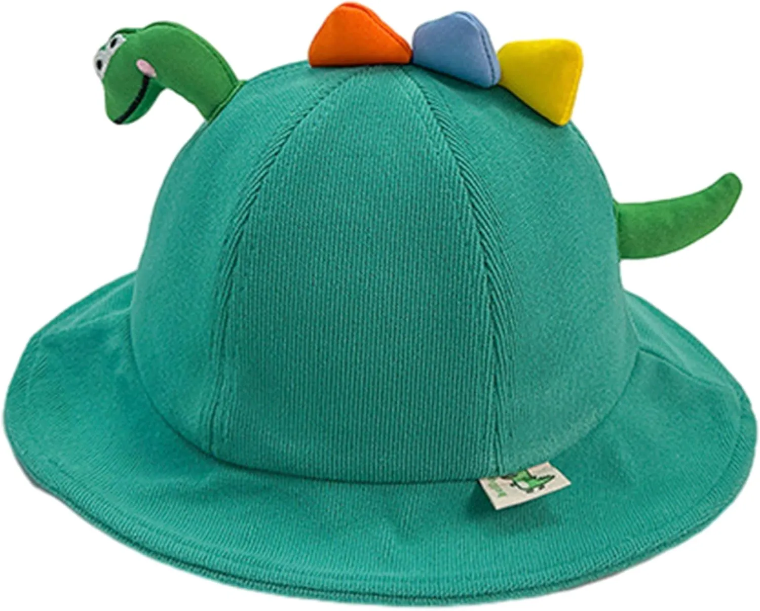 Baby Fisherman Hat Cartoon Dinosaur Brim Caps Spring Basin Hat Sun Protections Hat for Boy Girl Children 0-3 Year