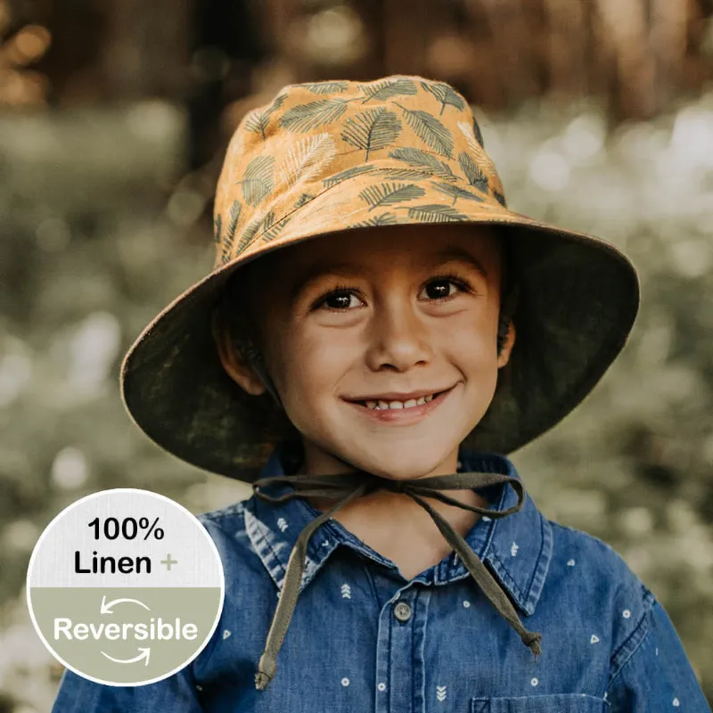 Bedhead 'Explorer' Reversible Sun Hat - Oakley Olive