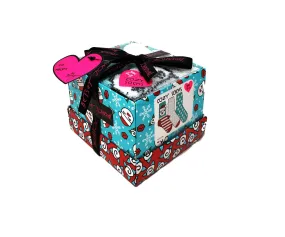 Betsey Johnson 3-Pack Snowman Cozy Box Multi Women's Sock 9-11 (Fits Most Shoe Size)