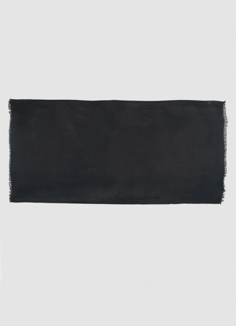 Black Cotton Poly Soft scarf