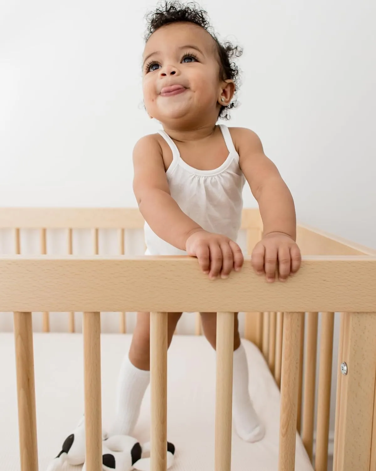 Burt's Bees Baby Baby Girls' Set of 3 Cable Knit Knee-high Organic Cotton Stockings Socks