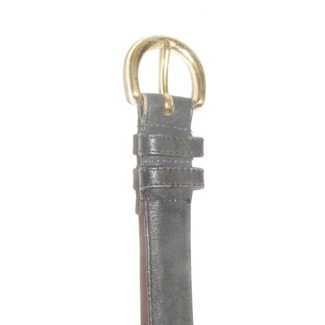Coach Navy Leatherbrass Buckle Vintage Beltdesigner Belt