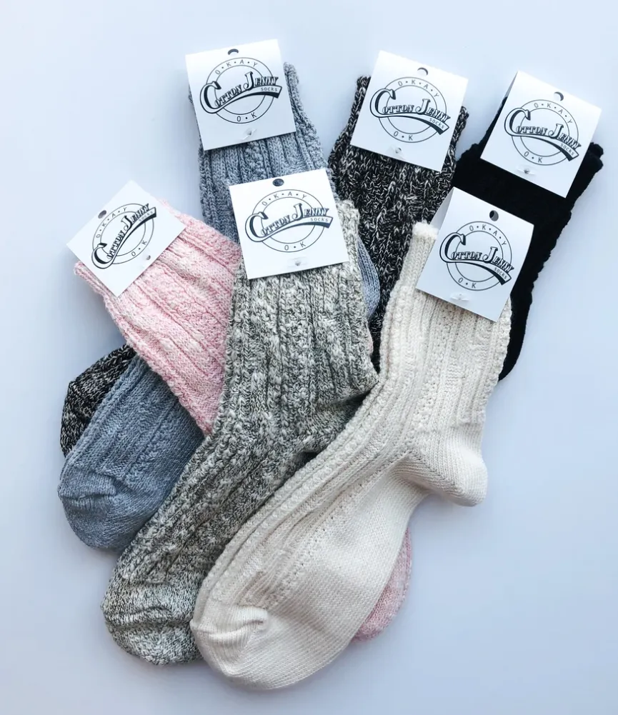 Cotton Jenny Socks By OkayOk - 6 colours