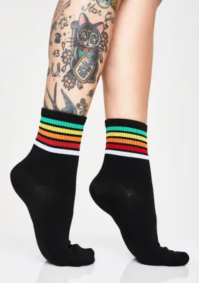Cozy Babe Striped Socks