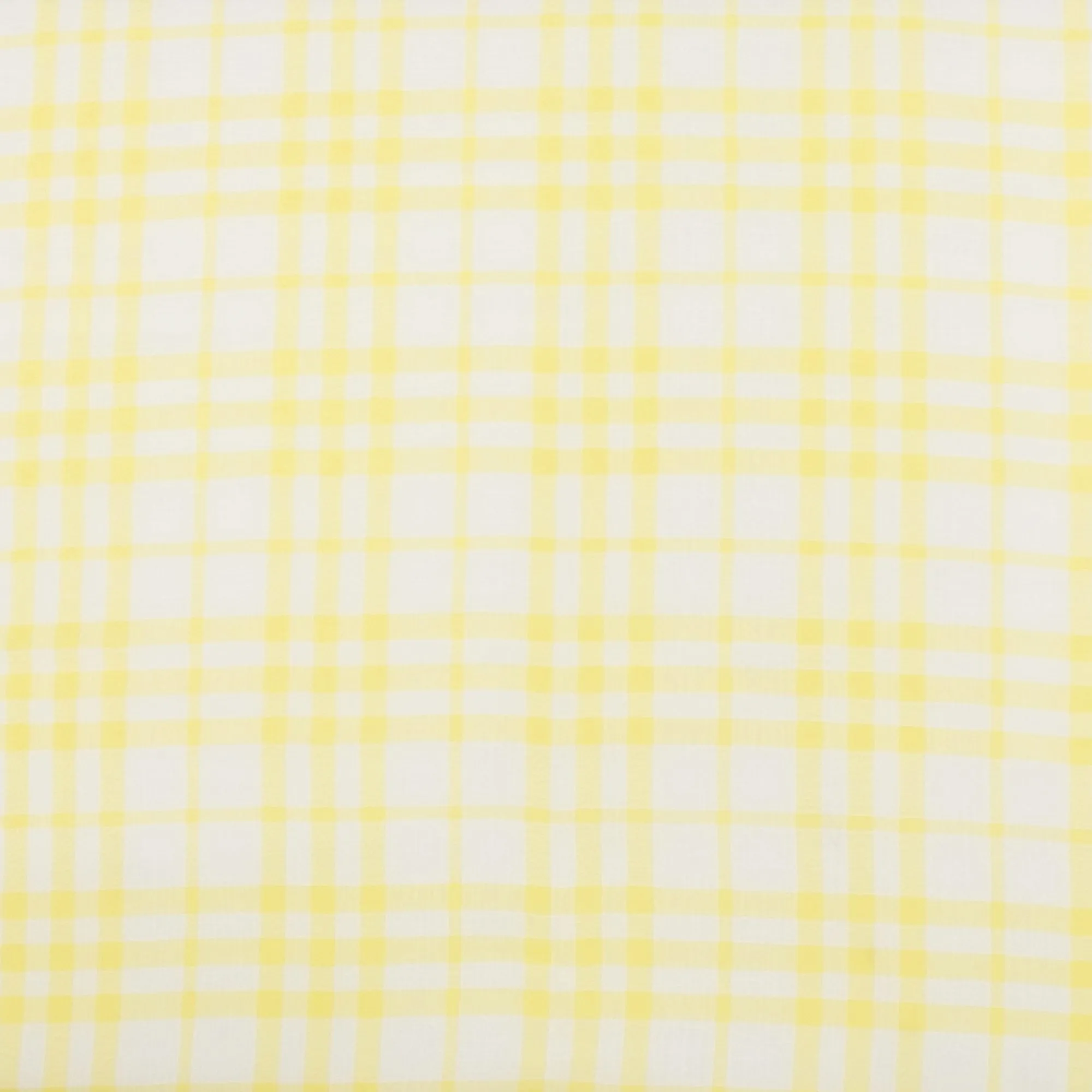 Crepe Chiffon - DAISY - Medium Plaid - Yellow