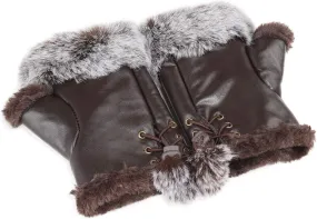 Cute Winter Gloves - Fuzzy Furry Faux Fur Lined, Warm Hands Warmer for Women