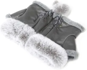 Cute Winter Gloves - Fuzzy Furry Faux Fur Lined, Warm Hands Warmer for Women