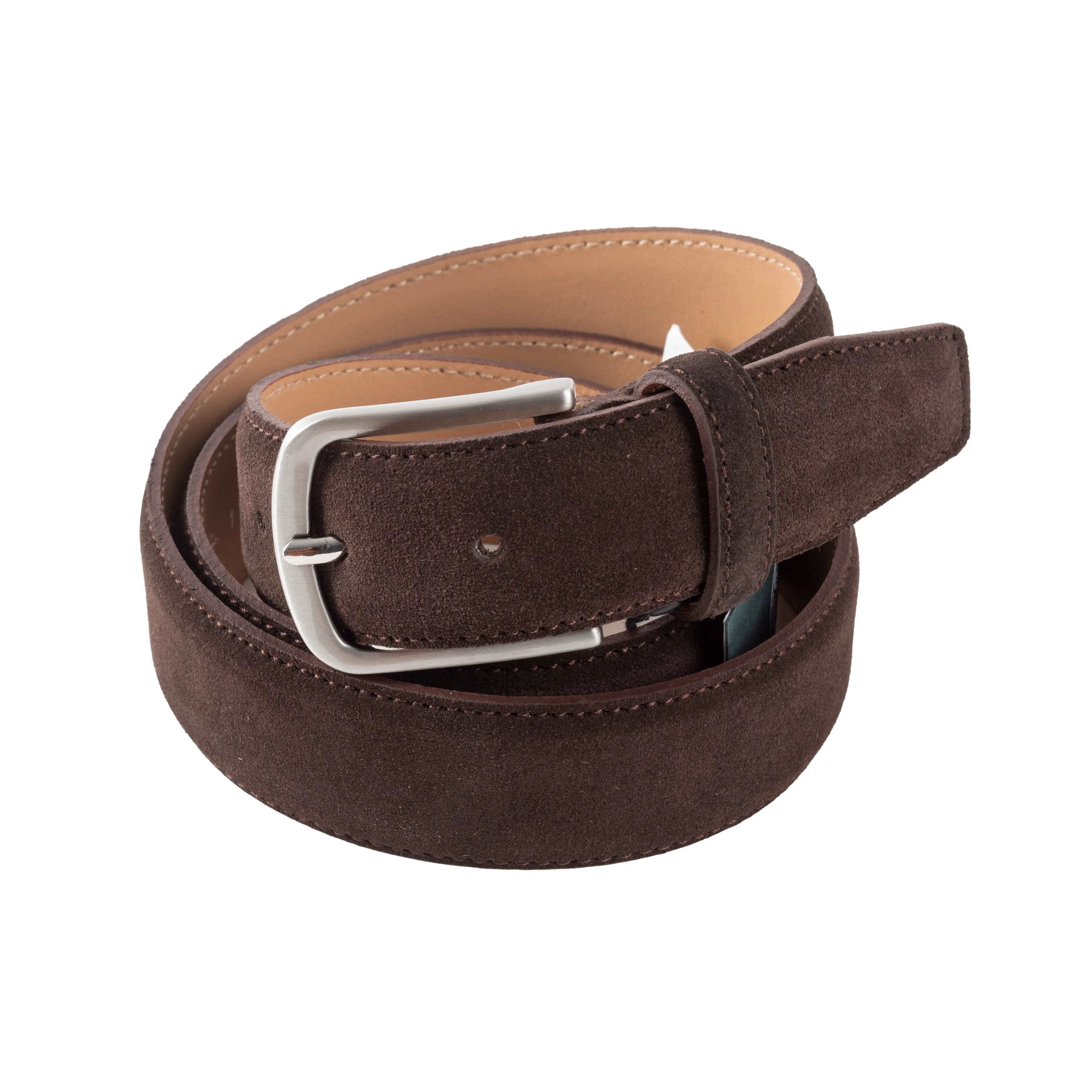 Dark Brown Suede Belt