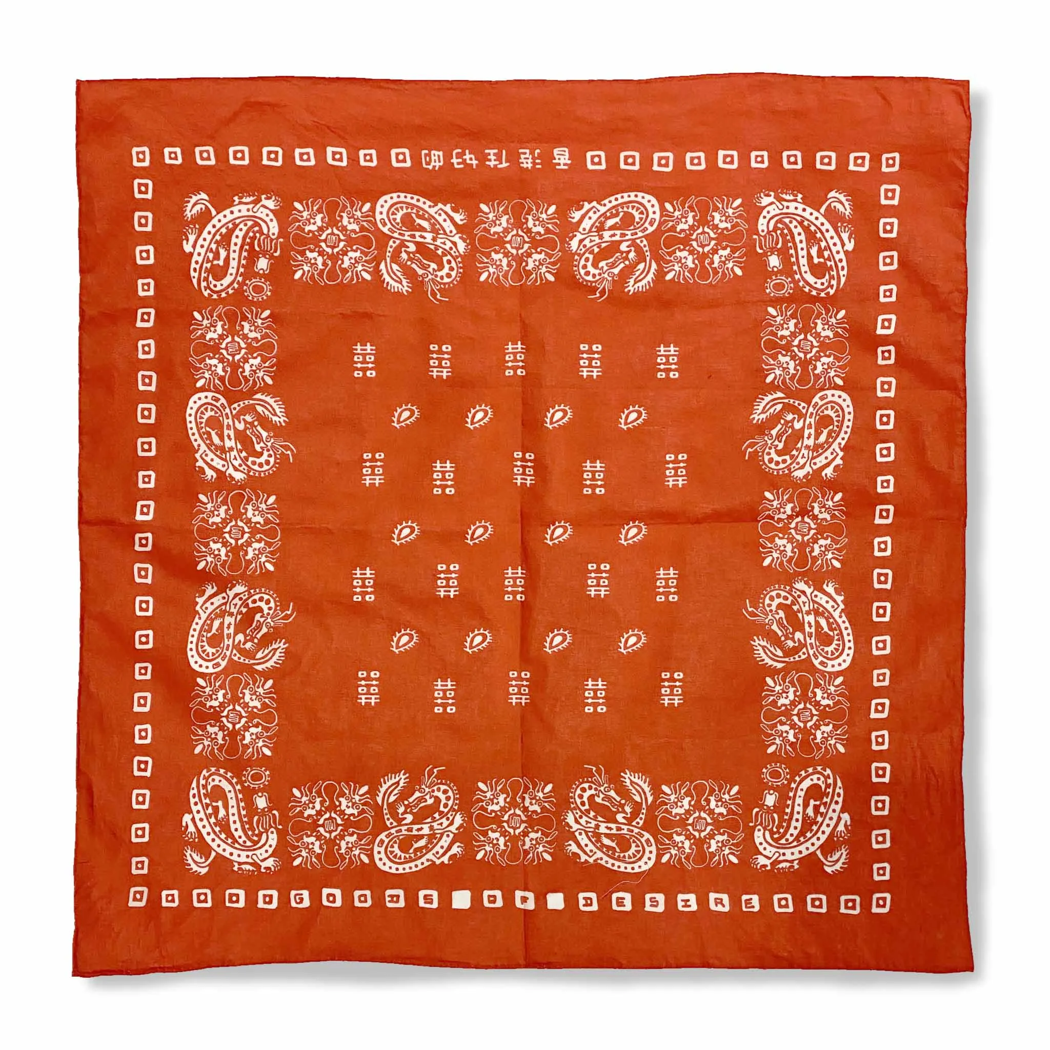 Double Happiness Dragon Silk Bandana