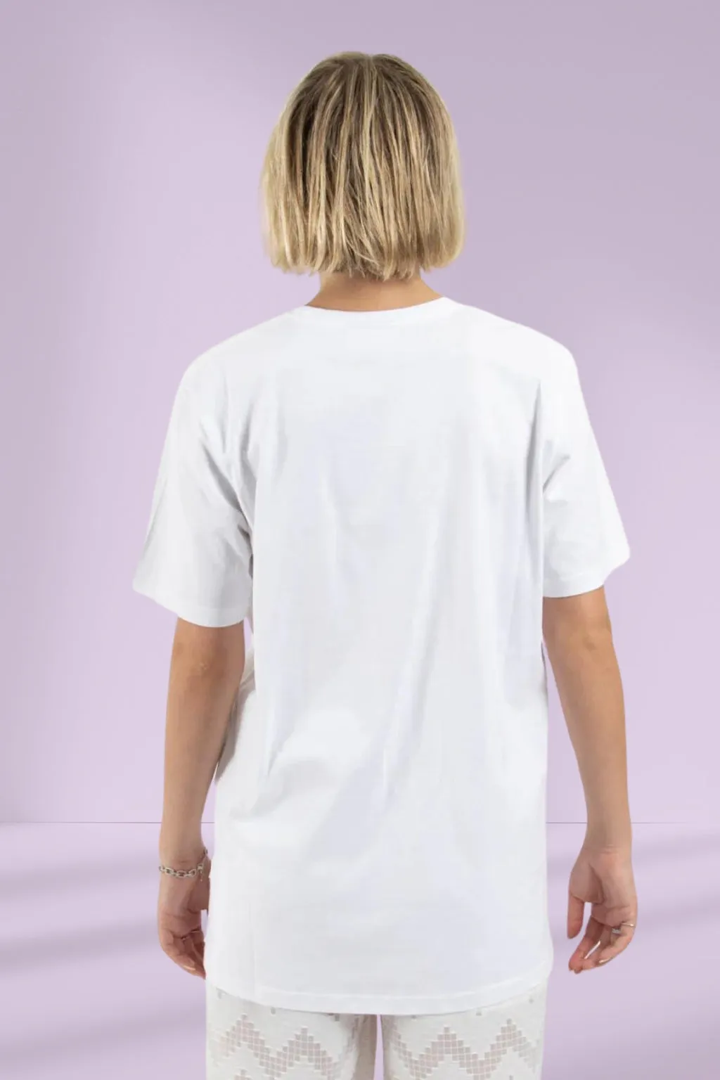 Federation Staple Tee Happy Sun White