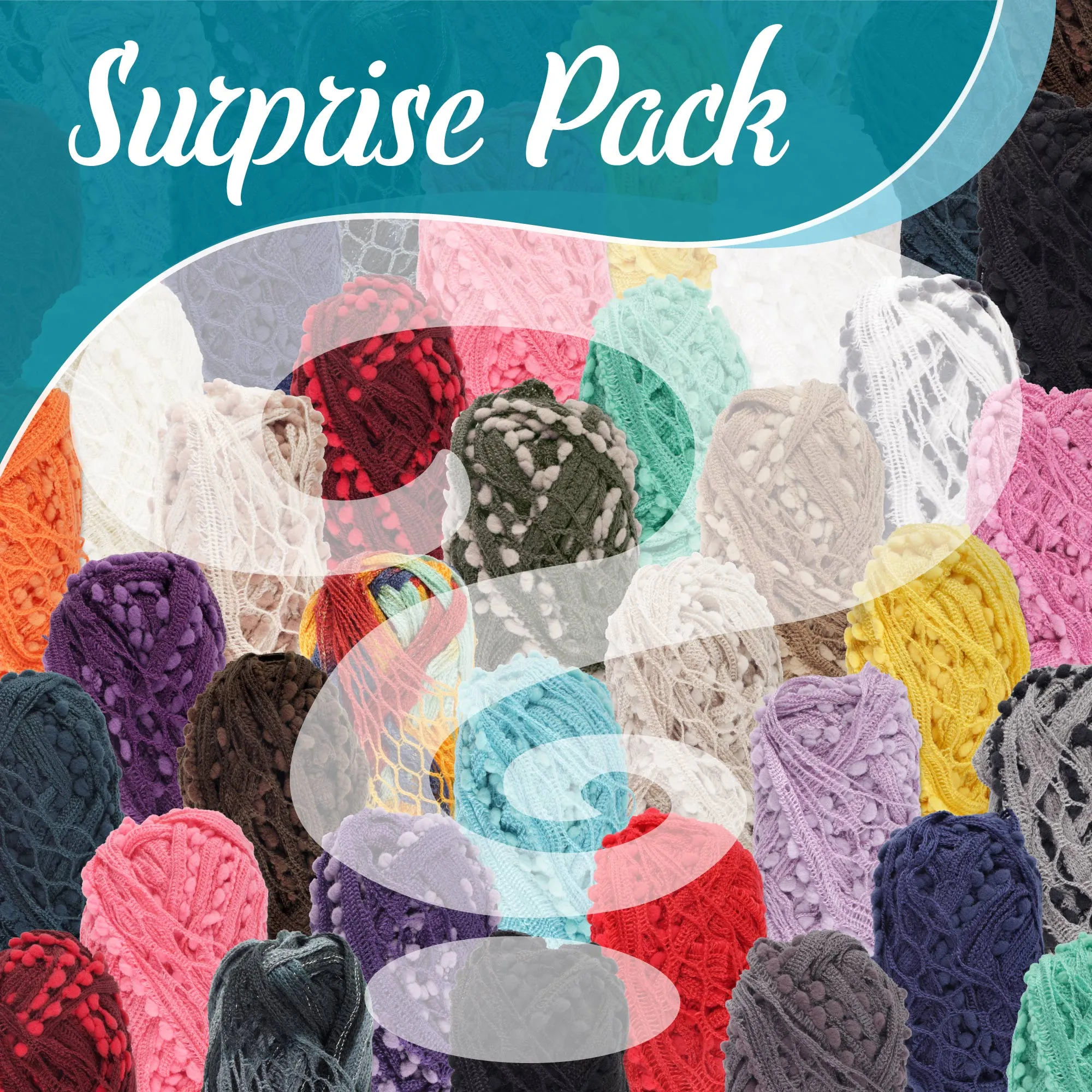 Fishnet Pom Pom Yarn: Mini Bonbons