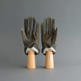Gentlemen's Gloves from Green/Blue (4) Goatskin Lined with Cashmere