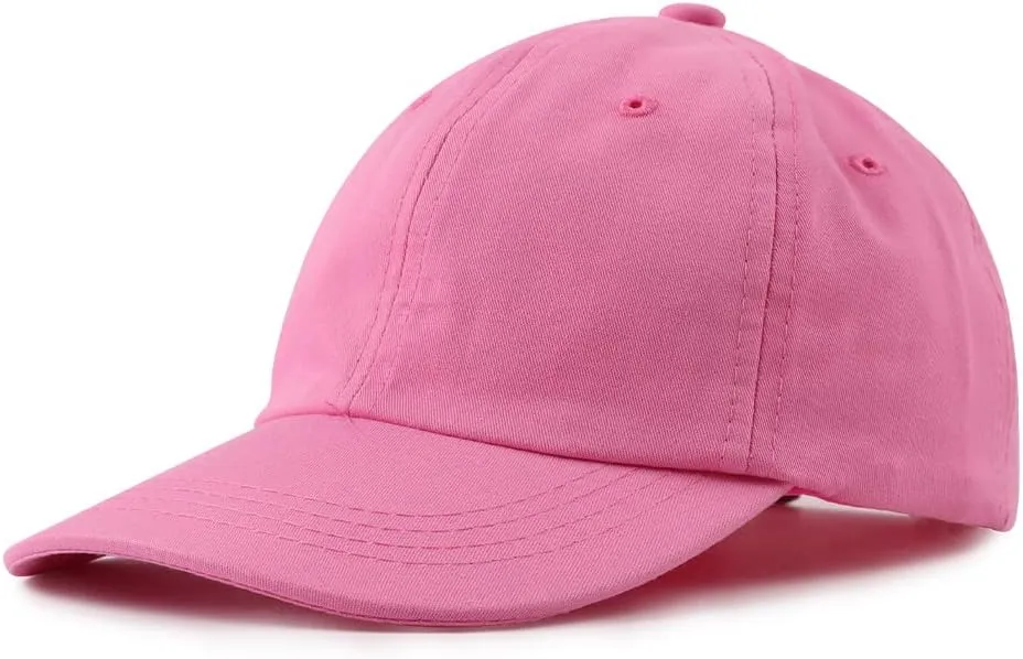 Girls Baseball Cap Kids Cute Sun Hat Adjustable Trucker Hats Toddler Rainbow Floral Ponytail Caps Spring Summer