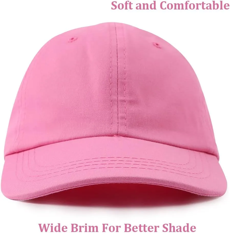 Girls Baseball Cap Kids Cute Sun Hat Adjustable Trucker Hats Toddler Rainbow Floral Ponytail Caps Spring Summer