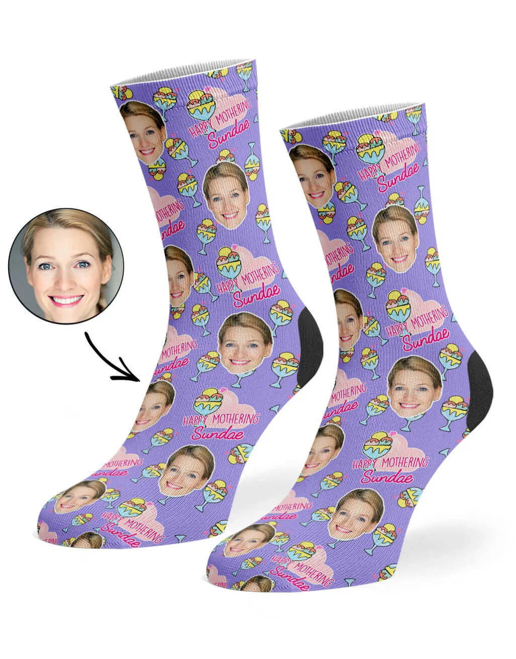 Happy Mothering Sundae Socks