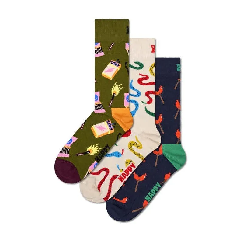 Happy Socks: Gift Set Happy Camper 3pk ML