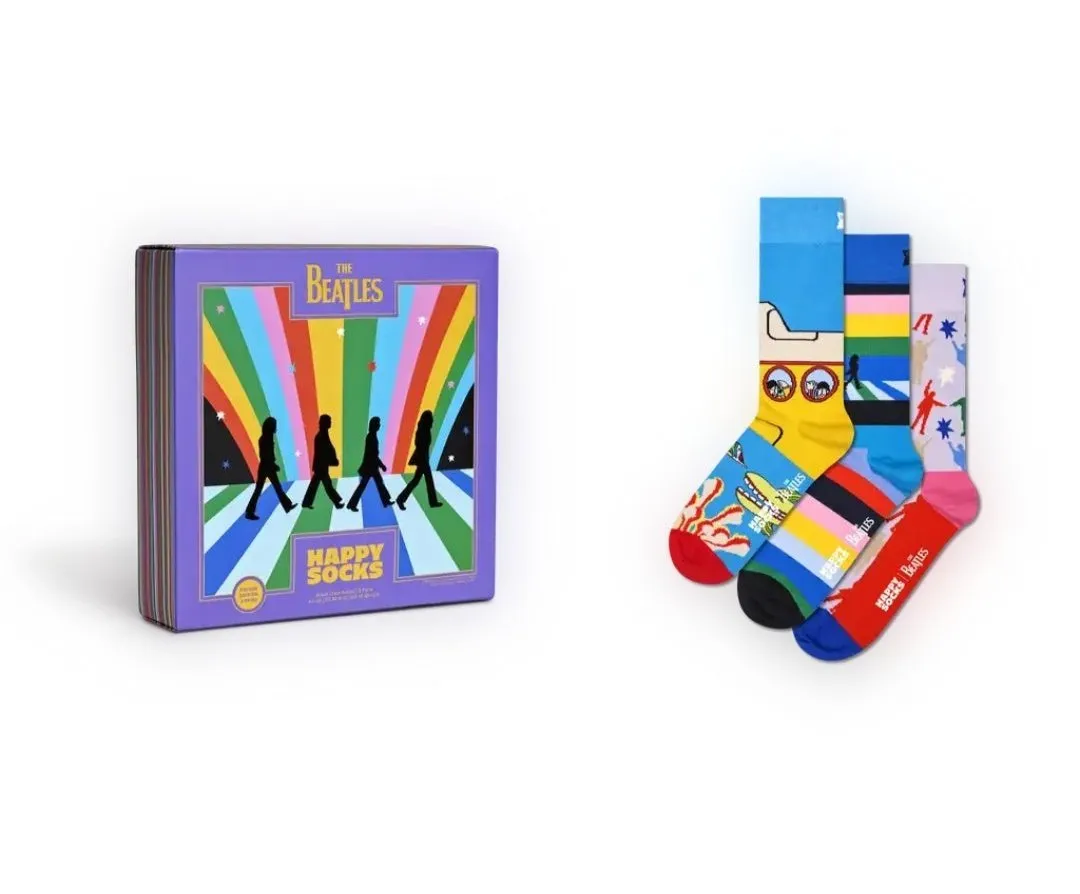 Happy Socks - Happy Socks x Beatles 3 Pack Sock Box