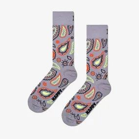 Happy Socks | PAISLEY SOCK  { GREY