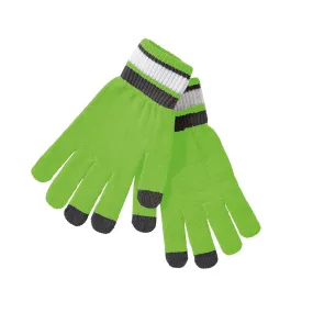 Holloway Lime/White/Graphite Acrylic Rib Knit Comeback Gloves