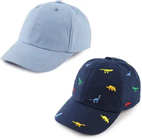 JANGANNSA Dinosaur Boys Girls Caps Embroidery Baby Baseball Caps Cotton Infant Toddler Kids Hat Spring Summer Autumn