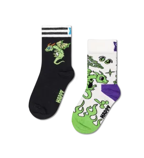 Kids 2 Pack Dragon Socks
