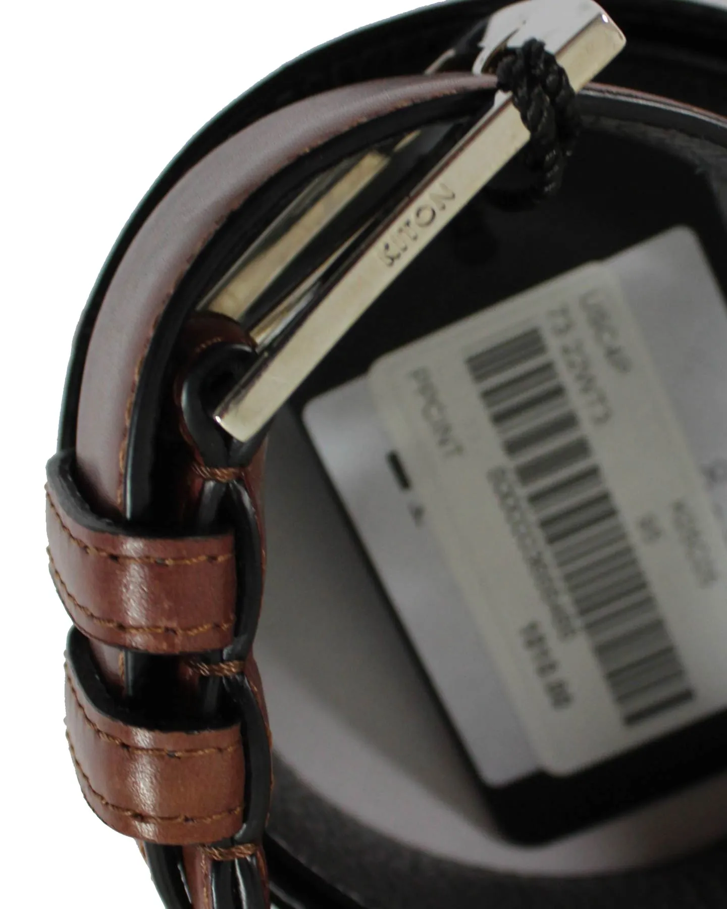 Kiton Belt Brown Smooth Leather 100/ 40