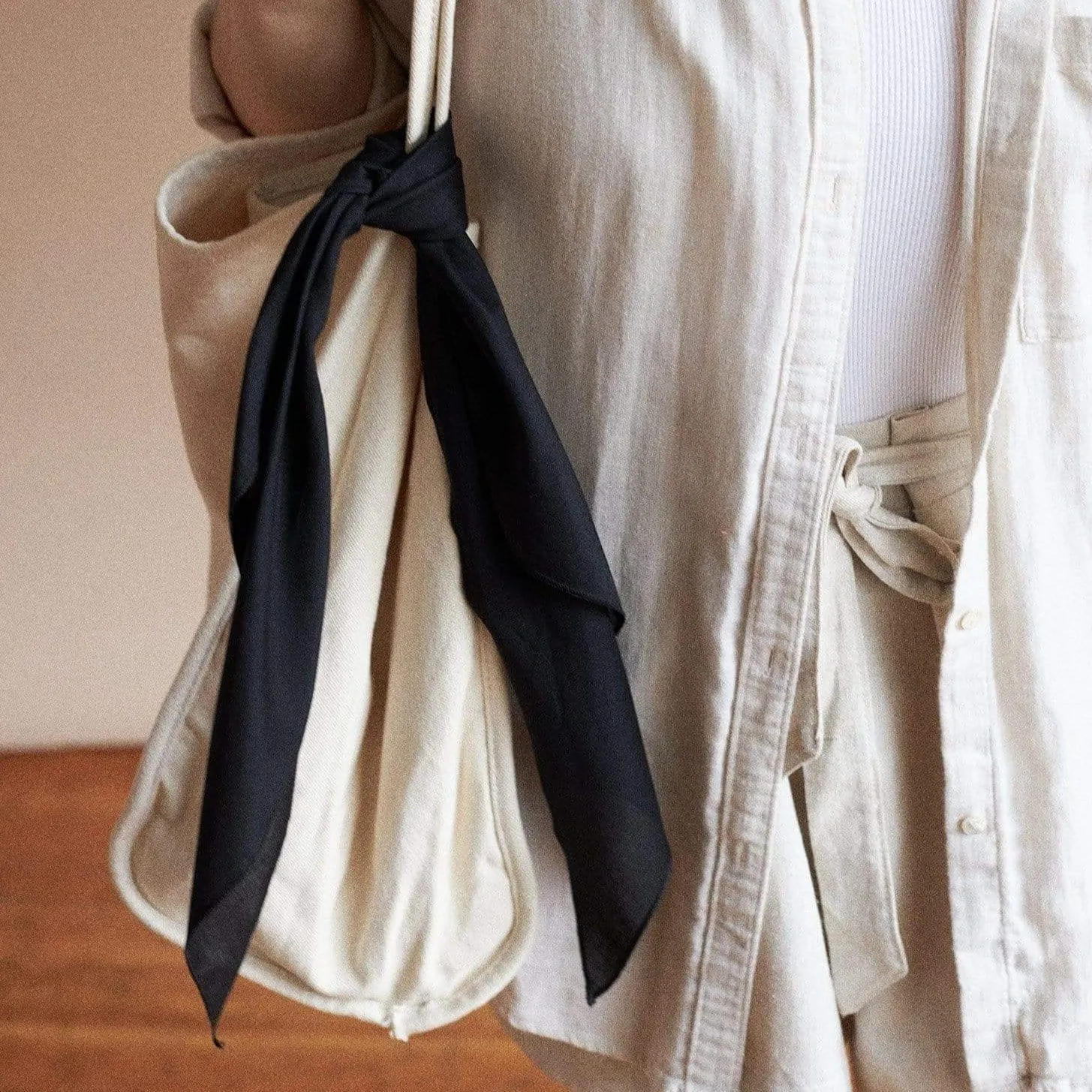 Lana Cotton Scarf - Onyx