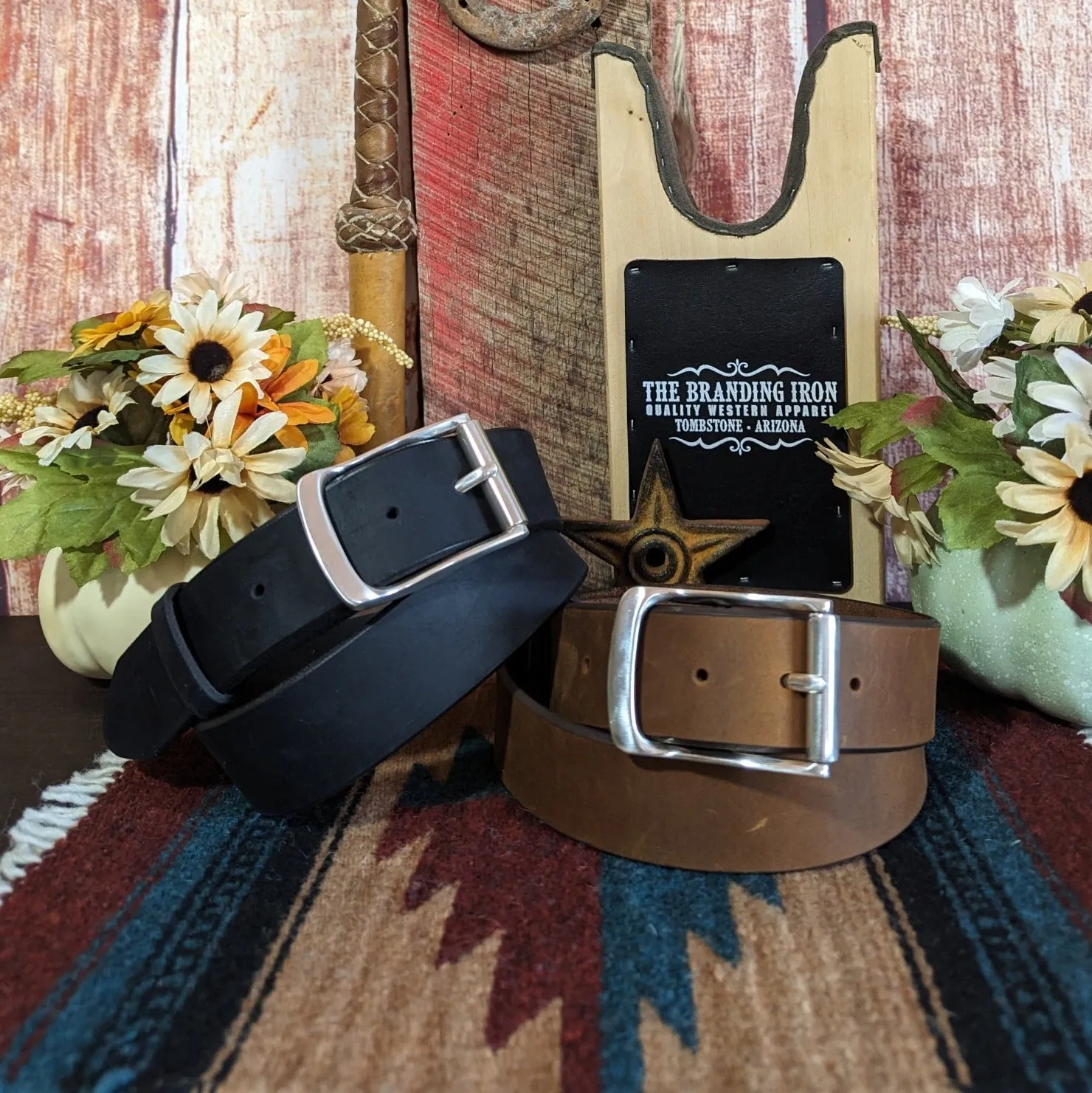 Leather Belt the “Billy Bob” by Tony Lama