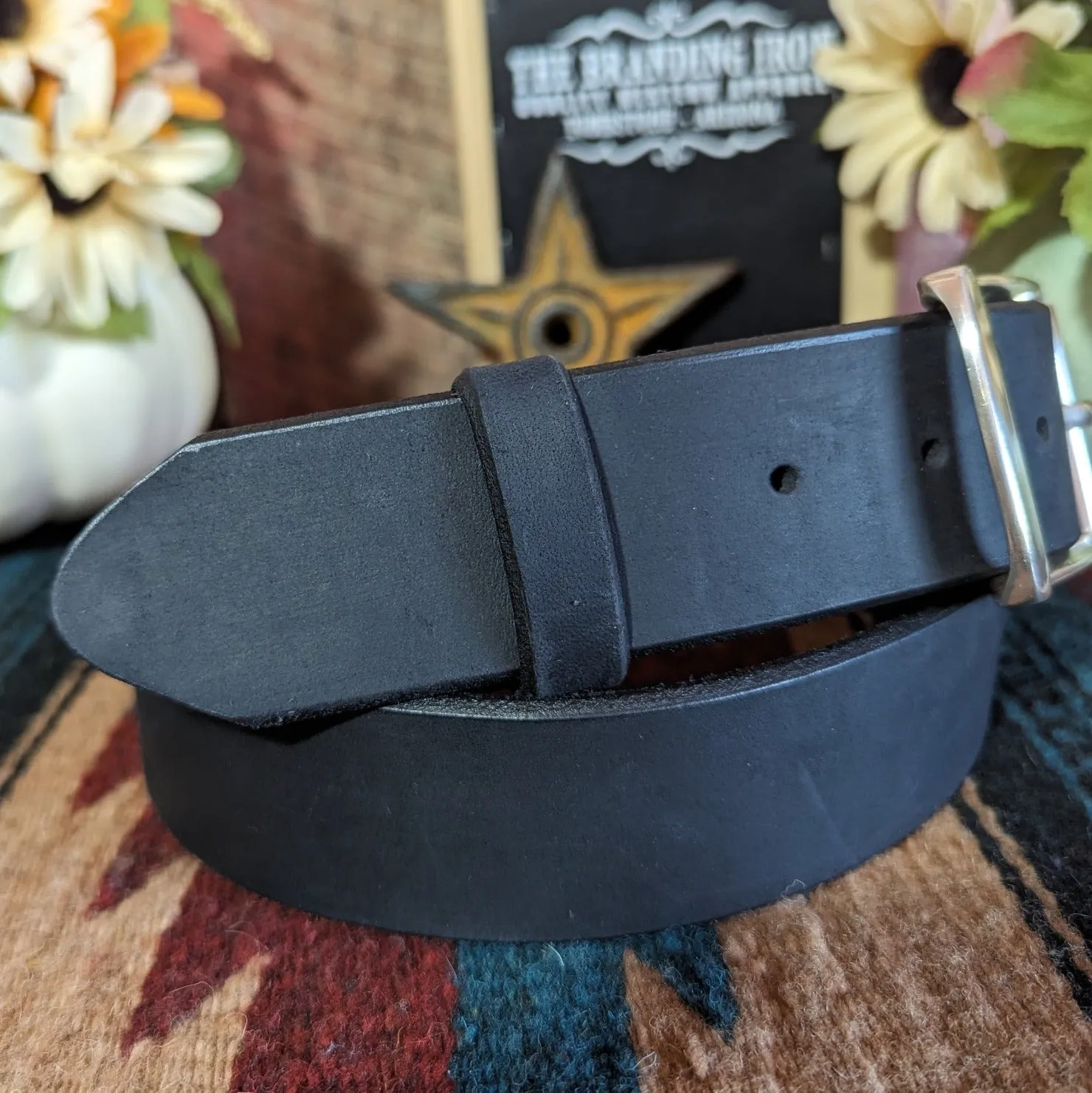 Leather Belt the “Billy Bob” by Tony Lama