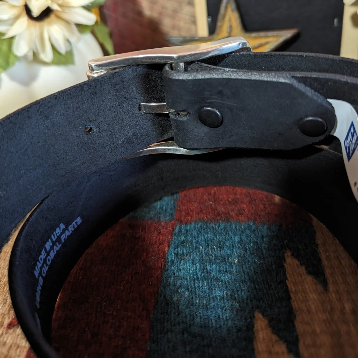 Leather Belt the “Billy Bob” by Tony Lama