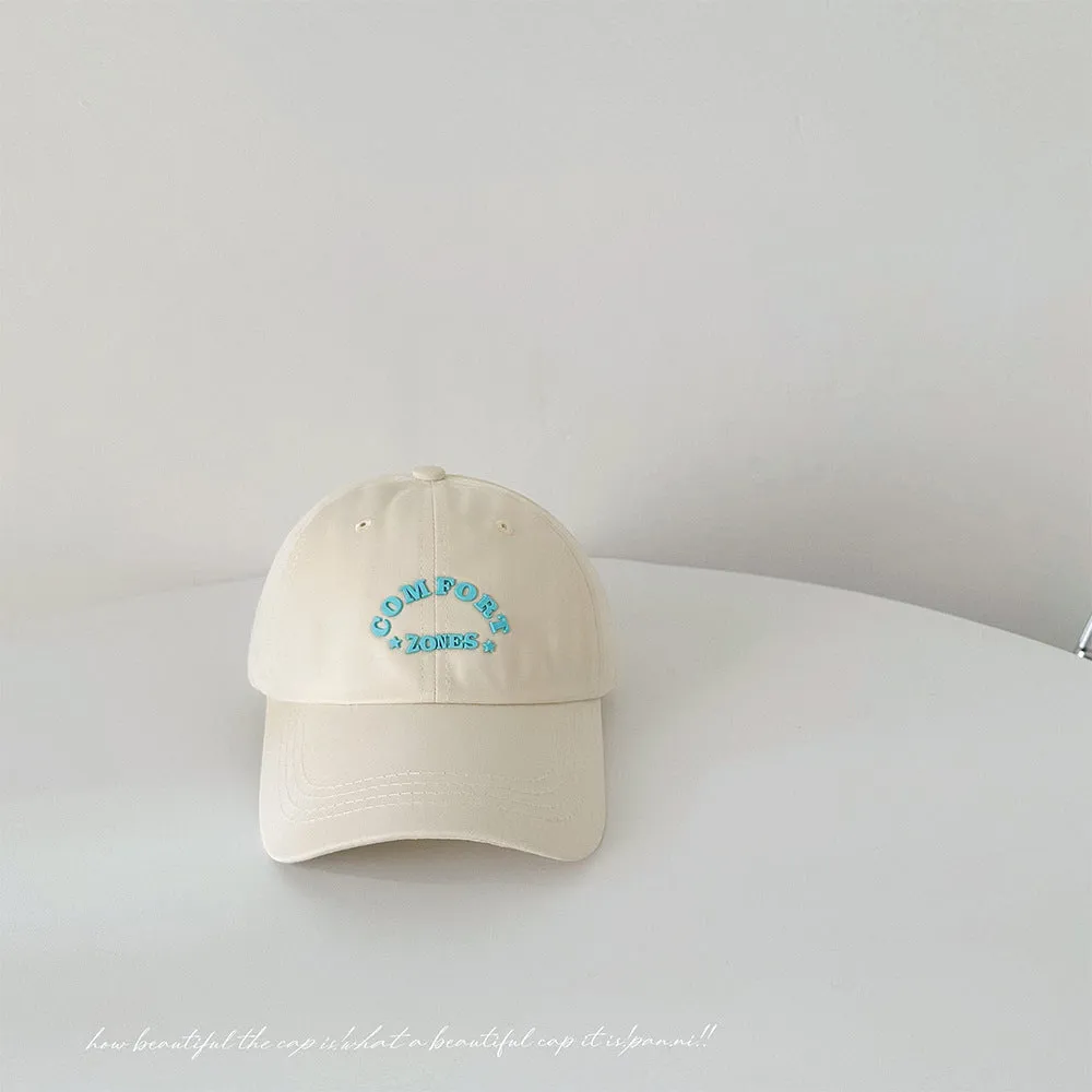 Letter baseball cap spring and summer women's fashion boys and girls all-match sun hat sun protection duck tongue hat