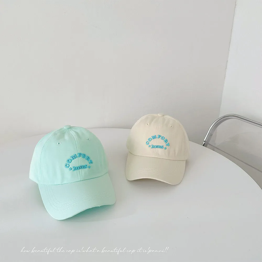 Letter baseball cap spring and summer women's fashion boys and girls all-match sun hat sun protection duck tongue hat