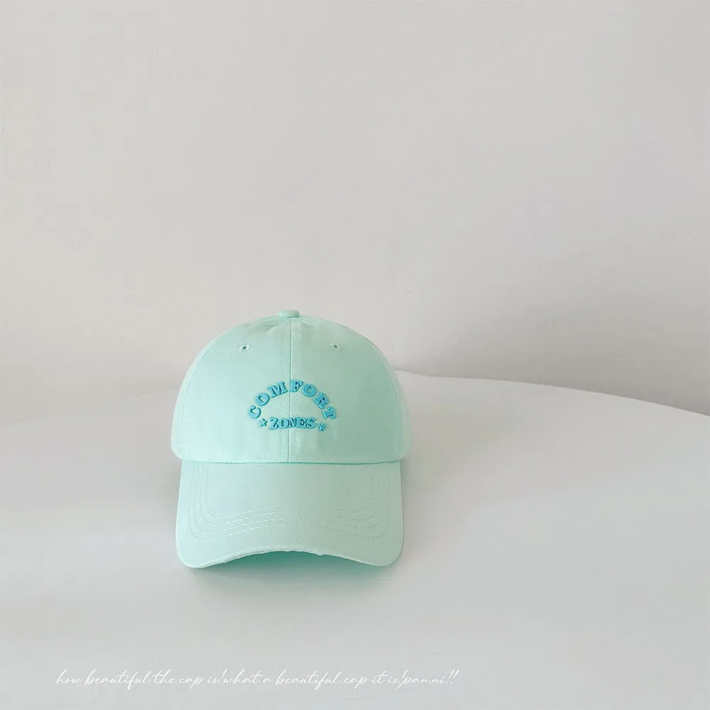 Letter baseball cap spring and summer women's fashion boys and girls all-match sun hat sun protection duck tongue hat