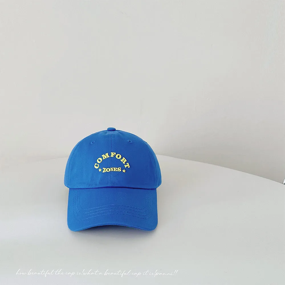 Letter baseball cap spring and summer women's fashion boys and girls all-match sun hat sun protection duck tongue hat