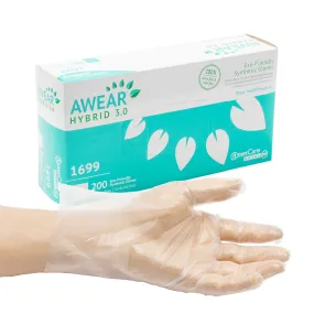 Medium Powder-Free Awear Eco-Friendly Hybrid 3.0 Gloves, Case of 1,000