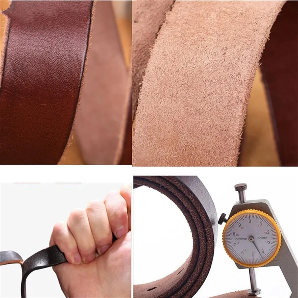 Men Luxury Genuine Leather Leather Buckle Handmade First Cowhide Retro All-Match Casual Jeans Soft Belt