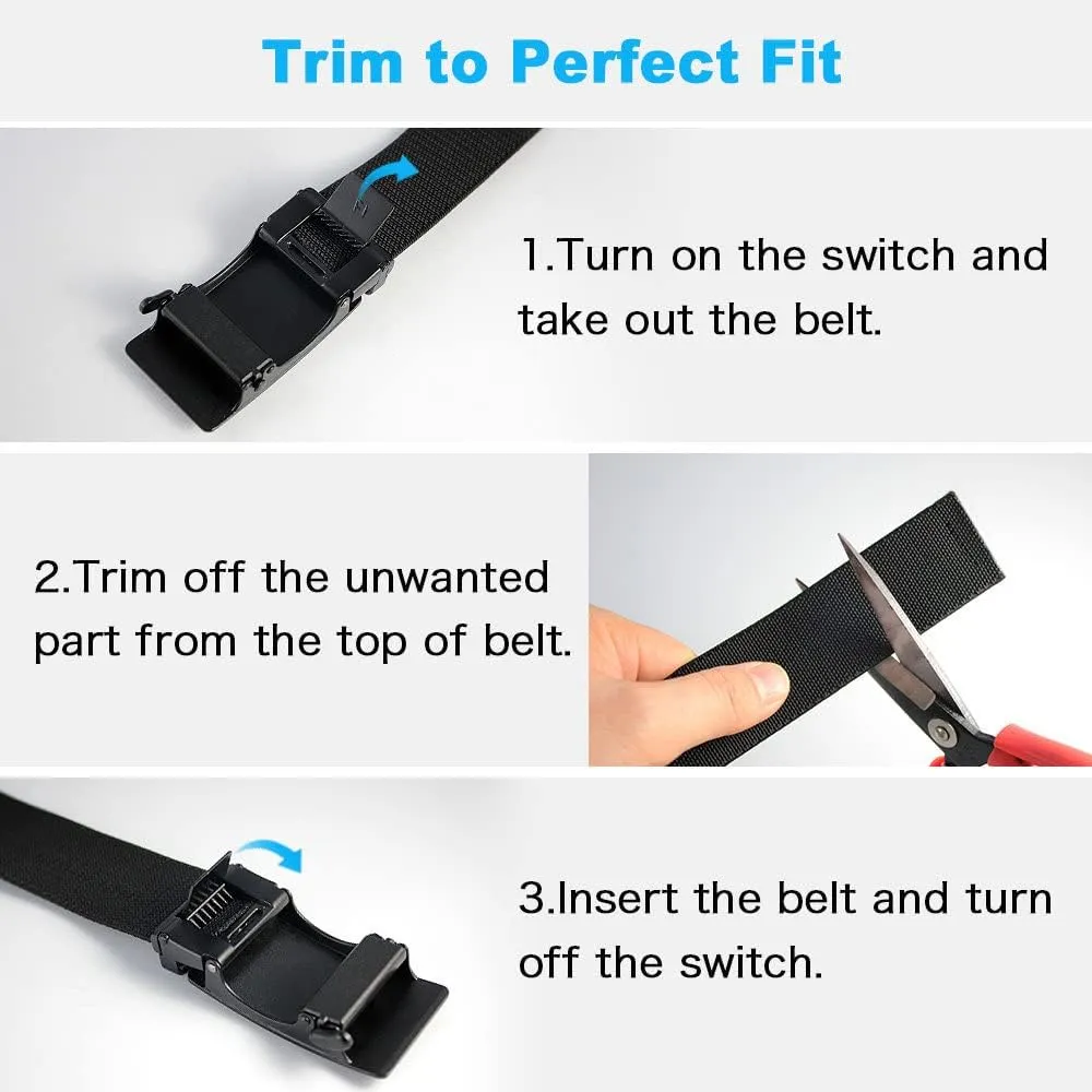 Men's Elastic Belt Tough Stretch Military Belt Soft Nylon Sports Accessories Men Women