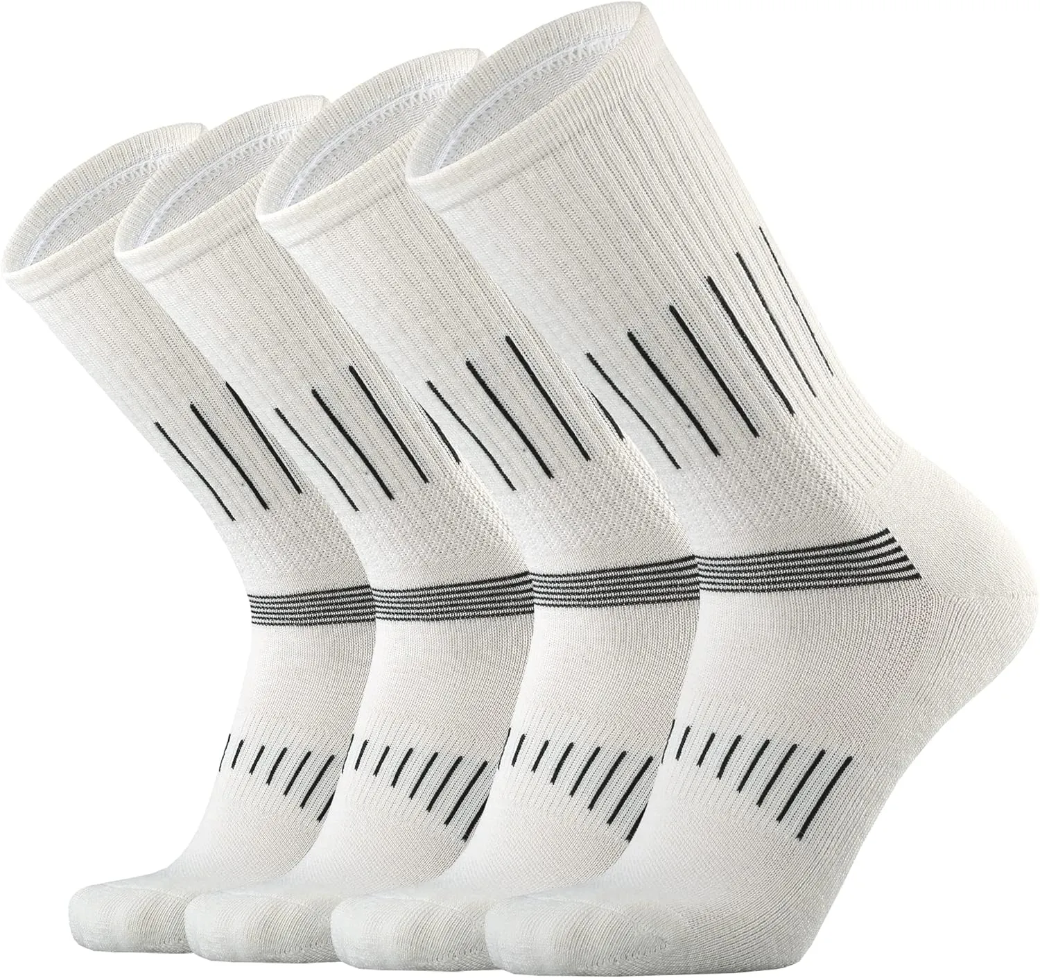 Men's Merino Wool Cushion Crew Socks for Outdoor Hiking Trekking Hike Soft Cozy Thermal Fit Moisture Control