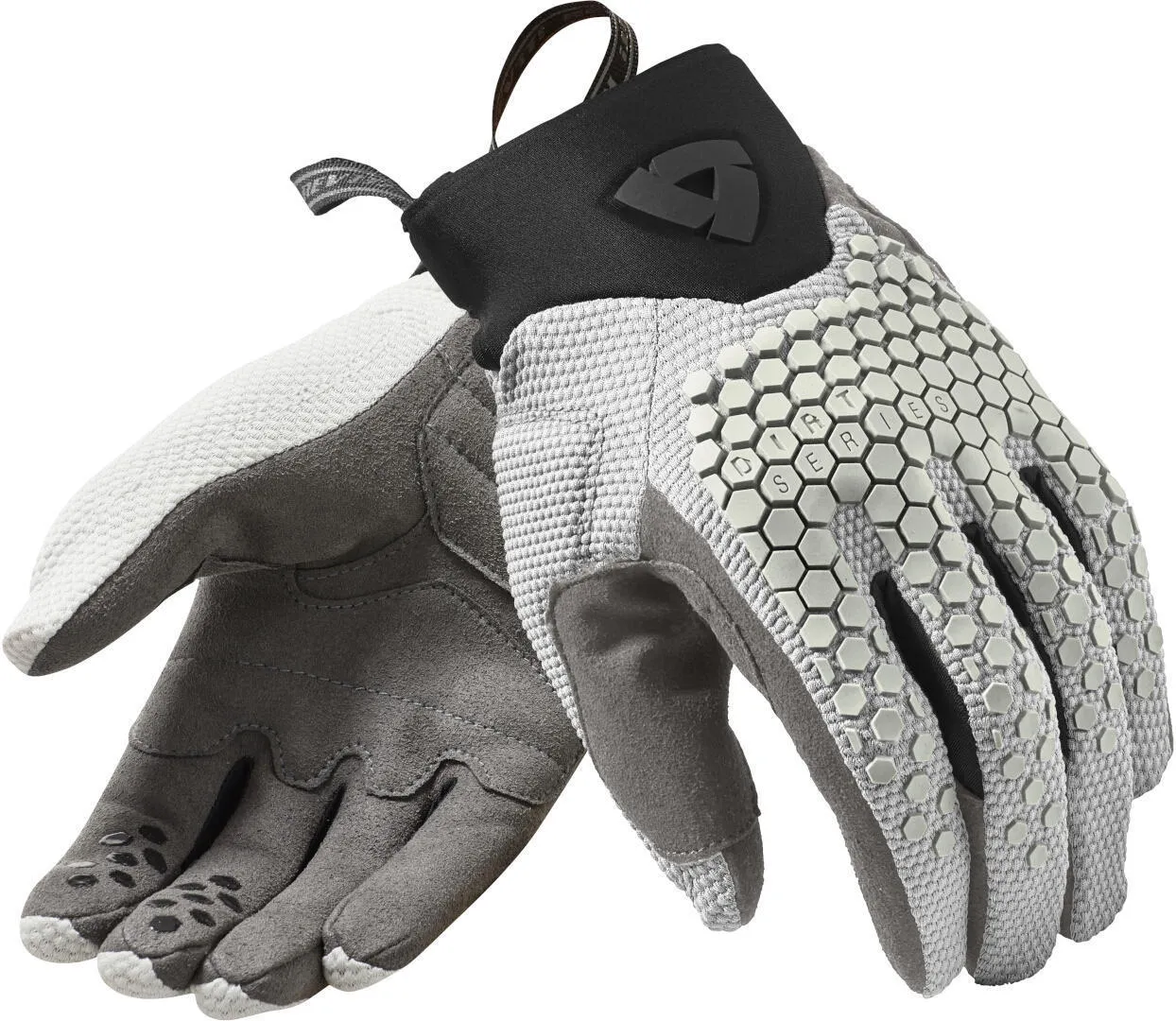 Motorcycle gloves Revit Massif, light gray