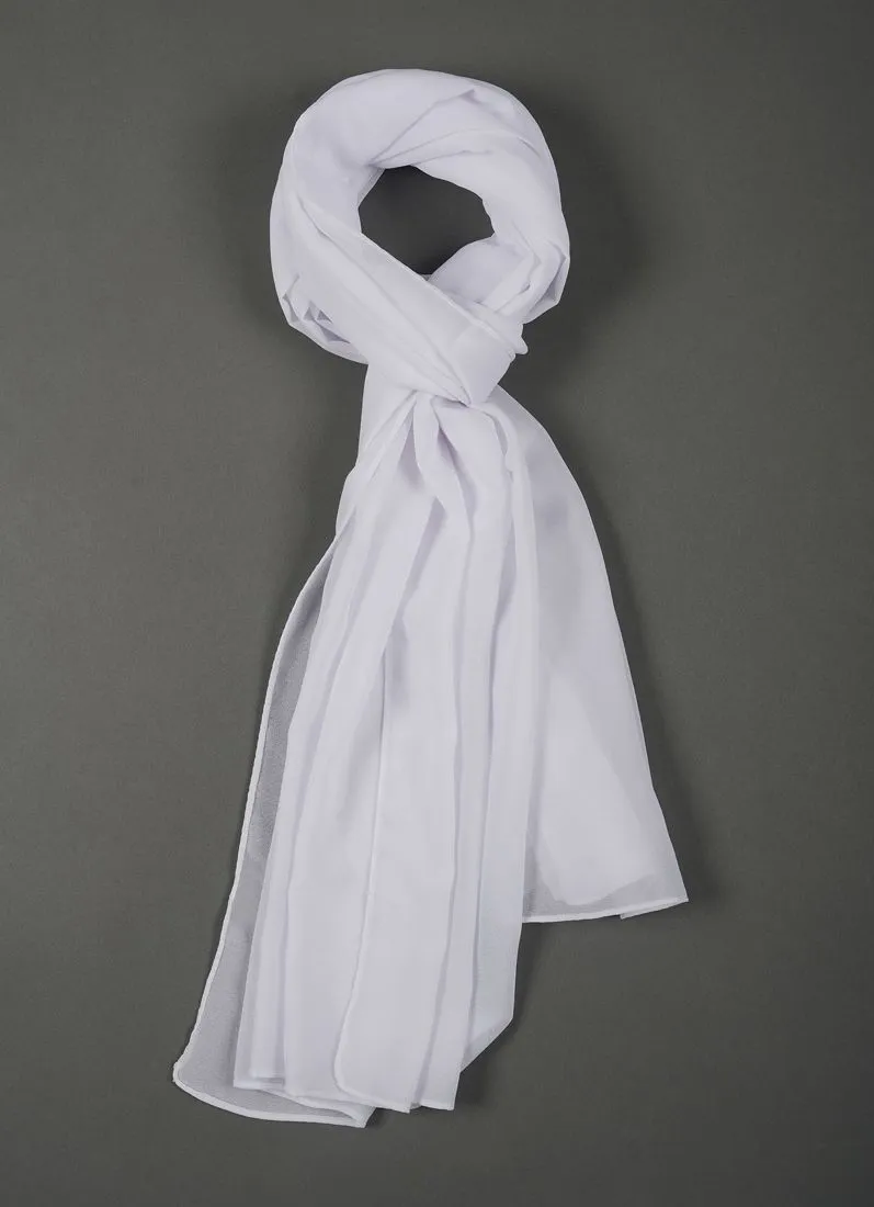 Off-White Georgette Soft scarf