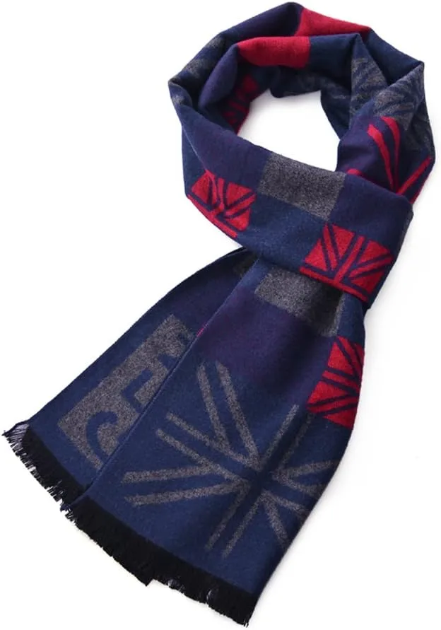 OHAYOMI Mens Scarf Winter Fashion Formal Soft Scarves for Men